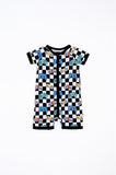 Kiki + Lulu Short Sleeve Shortie Zip Romper - Gaming Mode