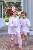 Trotter Street Kids Long Sleeve Embroidered Pants Set - Magical