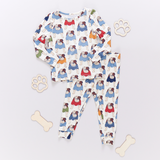 Pink Chicken Bamboo PJ Set - Bulldogs