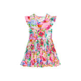 Posh Peanut Cap Sleeve Ruffled Twirl Dress - Elizabeth - Let Them Be Little, A Baby & Children's Clothing Boutique