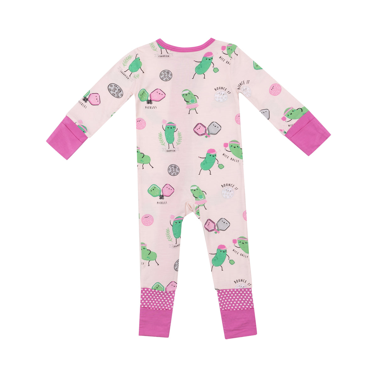 Angel Dear 2 Way Zipper Romper - Pickleball Pink | Let Them Be Little ...