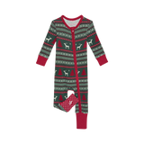 Posh Peanut Convertible One Piece - Holiday Fair Isle Waffle