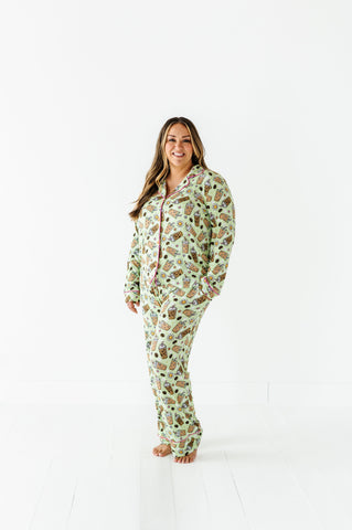 Kiki + Lulu Women's Long Sleeve Luxe Loungewear - Iced Coffee (Cold Brew Crew) - Let Them Be Little, A Baby & Children's Clothing Boutique