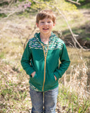 Blue Quail Clothing Co. Zip Hoodie - Evergreen Trout