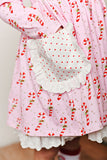 Swoon Baby Eyelet Trim Pocket Dress - Candy Cane Lane Collection SBF2471