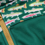 Blue Quail Clothing Co. Zip Hoodie - Evergreen Trout