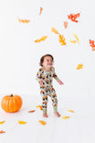 Kiki + Lulu Zip Romper w/ Convertible Foot - Wheelie Spooky