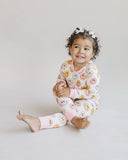 Lucky Panda Kids Long Sleeve Two Piece Set - Pink Smiley - Let Them Be Little, A Baby & Children's Clothing Boutique