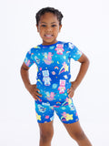 Birdie Bean Short Sleeve & Shorts PJ Set - Care Bears Cosmic Bears Blue