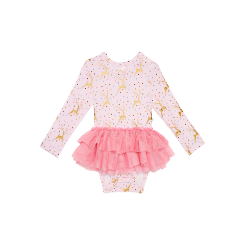 Posh Peanut Long Sleeve Tulle Skirt Bodysuit - Ryleigh