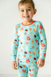 Macaron + Me Long Sleeve Toddler PJ Set - Milk & Cookies