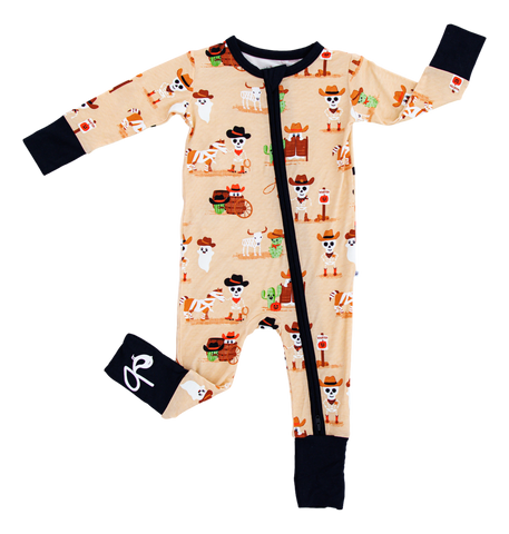 Birdie Bean Zip Romper w/ Convertible Foot - Willie (Glow in the Dark)