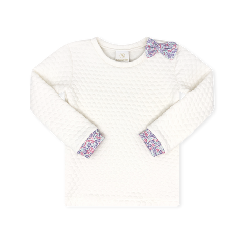 Lullaby Set Quilted Sweatshirt - Worthington White Quilted / Sweet Pea Floral