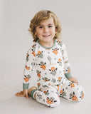 Lucky Panda Kids Long Sleeve Two Piece Set - Smiley Cowboy - Let Them Be Little, A Baby & Children's Clothing Boutique