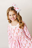 Swoon Baby Eyelet Trim Pocket Dress - Candy Cane Lane Collection SBF2471