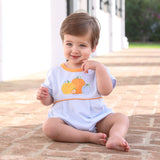 Trotter Street Kids Short Sleeve Applique Bubble - Pumpkin Patch