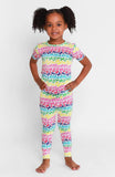 Posh Peanut Basic Short Sleeve Pajamas - Rainbow Butterfly - Let Them Be Little, A Baby & Children's Clothing Boutique