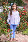 Trotter Street Kids Long Sleeve Printed Pants Set - Frankie Floral