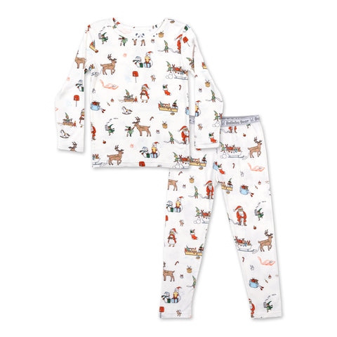 Bellabu Bear 2 piece PJ Set - Santa’s Workshop