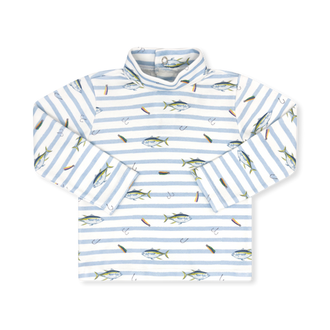 Lullaby Set Tiny Tot Turtleneck - Fish Tales