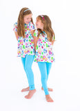 Birdie Bean Peplum w/ Leggings Birdie Set - Care Bears™ Back to School (White)