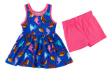 Birdie Bean Tank Peplum w/ shorts Birdie Set - Bruce - Let Them Be Little, A Baby & Children's Clothing Boutique