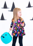 Birdie Bean Long Sleeve Peplum w/ Leggings Birdie Set - Care Bears™ Spooky Cute