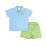 Lullaby Set Parker Short Set - Apple