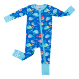 Birdie Bean Zip Romper w/ Convertible Foot - Moby - Let Them Be Little, A Baby & Children's Clothing Boutique