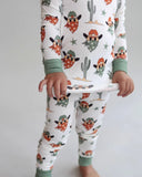 Lucky Panda Kids Long Sleeve Two Piece Set - Smiley Cowboy - Let Them Be Little, A Baby & Children's Clothing Boutique