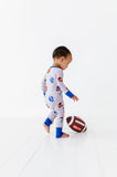 Kiki + Lulu Zip Romper w/ Convertible Foot - Gridiron Grind