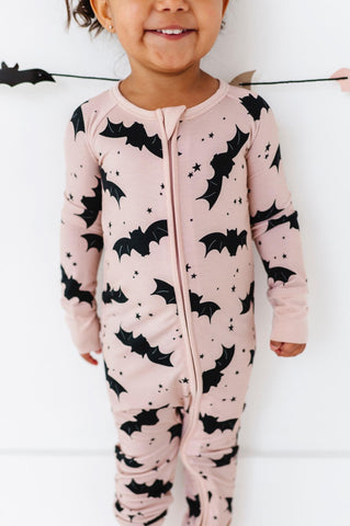 Kiki + Lulu Zip Romper w/ Convertible Foot - Bat to the Bone