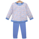 Trotter Street Kids Long Sleeve Printed Pants Set - Frankie Floral