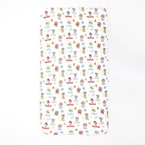 Bellabu Bear Fitted Crib Sheet - PAW Patrol Playful Pups