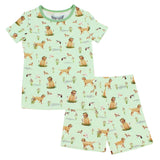 Free Birdees Short Sleeve and Shorts Pajama Set - Duck Duck Dog