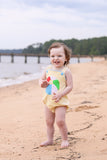 Trotter Street Kids Applique Sun Suit - Beach Ball - Let Them Be Little, A Baby & Children's Clothing Boutique