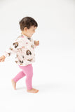 Angel Dear Puffy Oversized Sweatshirt & Rib Legging Set - Pretty Puppy Faces