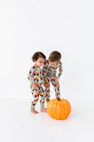 Kiki + Lulu Zip Romper w/ Convertible Foot - Wheelie Spooky