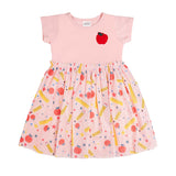 Sweet Wink Short Sleeve Tutu Dress - School Days