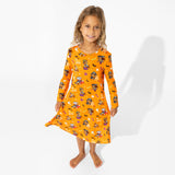 Bellabu Bear Girls Long Sleeve Dress - PAW Patrol Halloween Pups