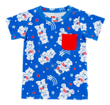 Birdie Bean Short Sleeve Bamboo Blend Pocket Tee - Care Bears™ America Cares - Let Them Be Little, A Baby & Children's Clothing Boutique