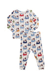 Pink Chicken Bamboo PJ Set - Bulldogs