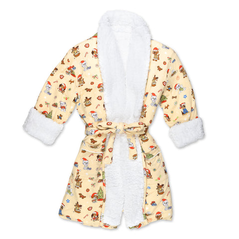 Bellabu Bear Kids Sherpa Robe - PAW Patrol Jingle Pups