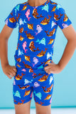 Birdie Bean Short Sleeve w/ Shorts 2 Piece PJ Set - Bruce - Let Them Be Little, A Baby & Children's Clothing Boutique