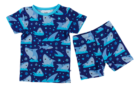 Birdie Bean Short Sleeve w/ Shorts 2 Piece PJ Set - Gavin - Let Them Be Little, A Baby & Children's Clothing Boutique