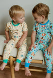 Southern Slumber Bamboo Pajama Set - Beach Dogs - Let Them Be Little, A Baby & Children's Clothing Boutique