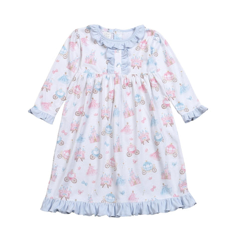 Baby Loren Long Sleeve Printed Day Gown - Like a Princess