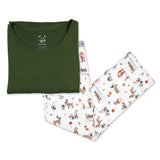 Bellabu Bear Men's Long Sleeve w/ Pants PJ Set - Santa's Workshop