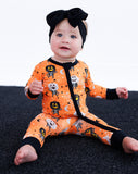 Birdie Bean Zip Romper w/ Convertible Foot - Michael (Glow in the Dark)