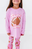 KiKi + Lulu Cha Cha Leggings and Graphic Tee Set - On Game Days We Wear Pink